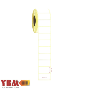 מדבקה תרמי לא מוגן 50X25 ממ