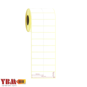 מדבקה (פוליפרופילן) 50X25 PP ממ 2 בשורה