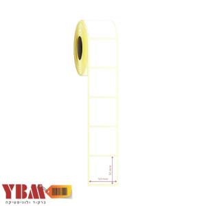 מדבקה תרמי מוגן 50X50 ממ דבק קל להסרה