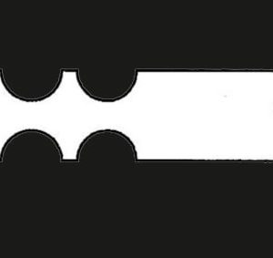 תג לולאה נכרך לסימון עצים 235X30ממ