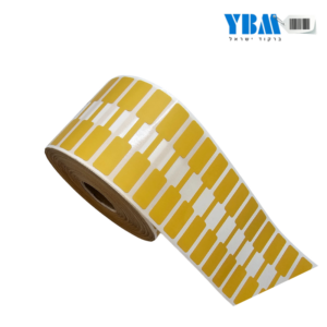 מדבקה פרפר פוליפרופילן תרמי זהב 78/15ממ 2,000 בגליל