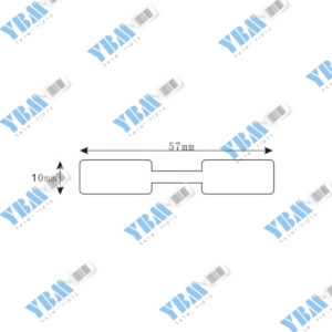 מדבקה פרפר 57X10ממ