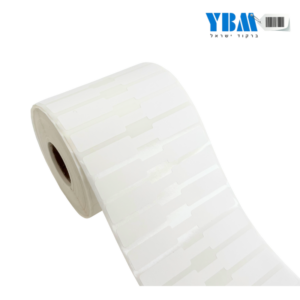 מדבקה פרפר פוליפרופילן תרמי לבן 75/11ממ 2,000 בגליל