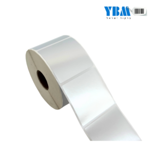 מדבקה פוליפרופילן כסף מט  50/50ממ 1,000 בגליל