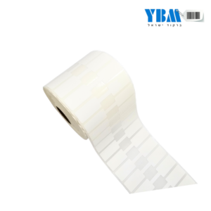 מדבקה פרפר פוליפרופילן תרמי לבן 78/15ממ 2,000 בגליל