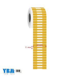 מדבקה פרפר פוליפרופילן תרמי זהב 65/11ממ 2,000 בגליל