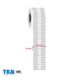 מדבקה פרפר פוליפרופילן תרמי כסף מט אריגת דבק 57/10ממ 3,000בגליל